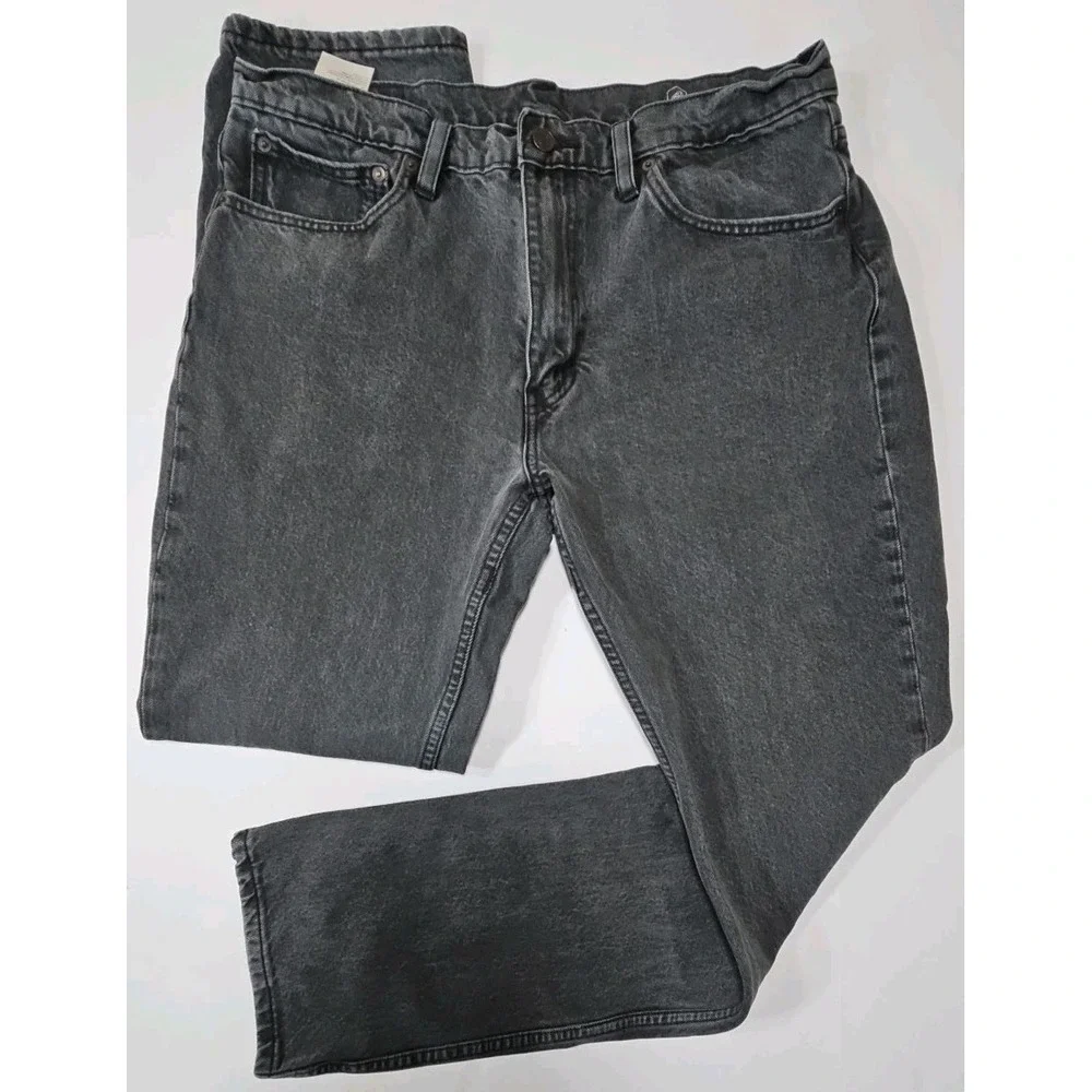 LEVI'S 511 Faded Black Slim Fit Jeans Men's 36x32 - Vintage Look - Picture 2 of 12